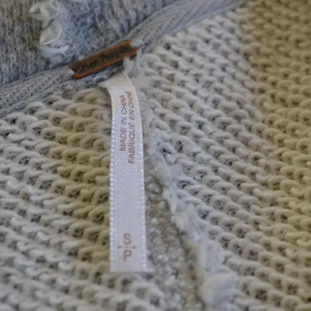 NWOT Free People Cowlneck Oversized Turtleneck Tunic Pullover Sweater Size S